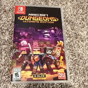 Nintendo Minecraft Dungeons Ultimate Edition - Purple and Black - barely used